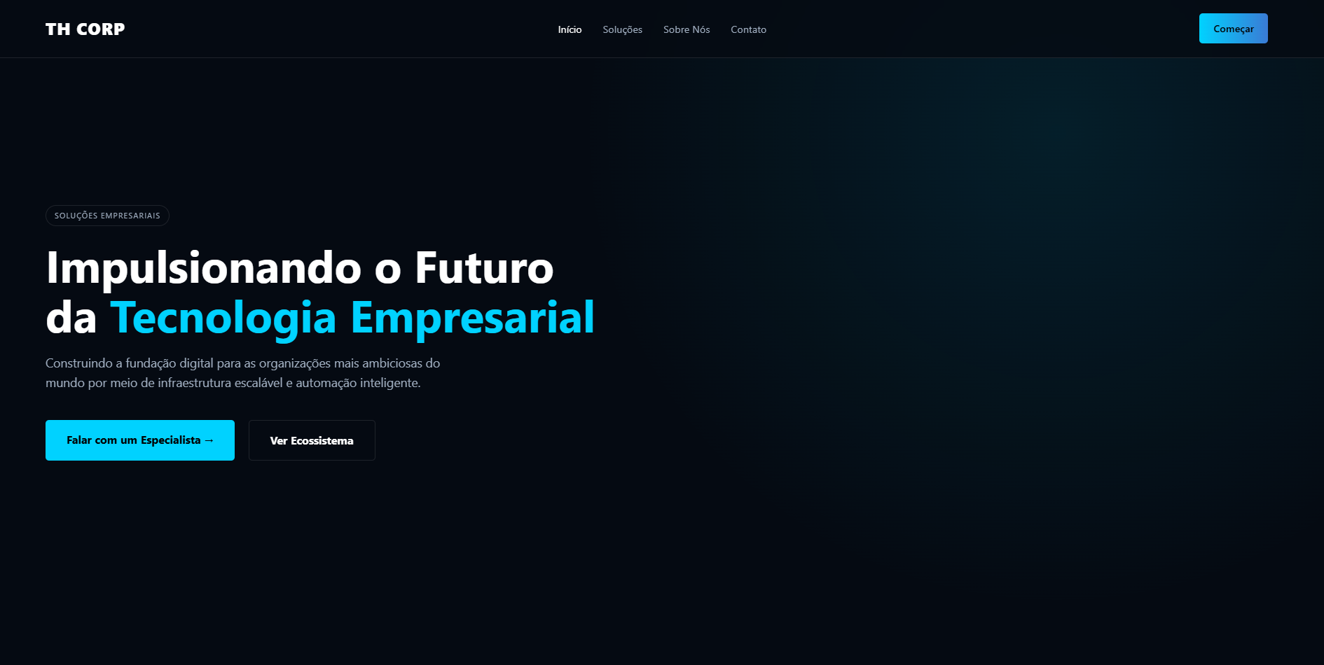 Site Corporativo - TH Corp